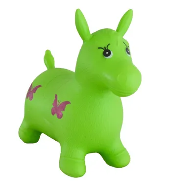 Produktbild von Hüpfpferd Hüpfgummi grün 49x43x28cm