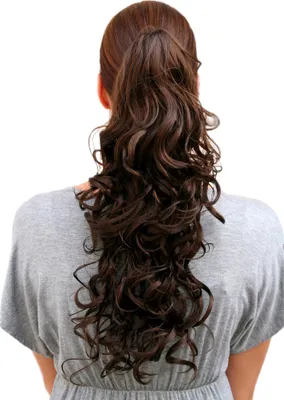 Produktbild von WIG ME UP Haarteil ZOPF lockig lang Braun C128-6
