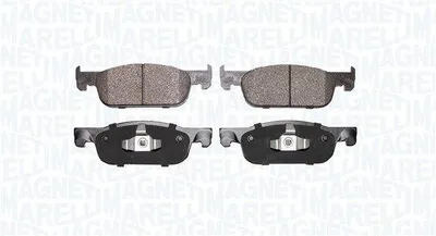 Productafbeelding van MAGNETI MARELLI 363916060892: Remblokken set, voorzijde, voor RENAULT Clio IV (BH), Clio IV Grandtour (KH), en voor DACIA SANDERO II