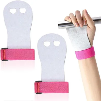 Immagine prodotto di Impugnatura sportiva - Impugnatura da allenamento - Antiscivolo - 14,6 x 8,6 cm - Rosa