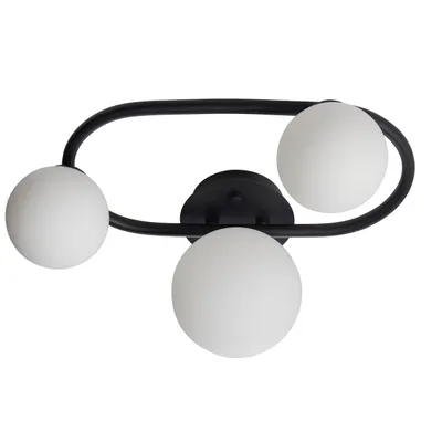 Image de Plafonnier Pulsa | 3 ampoules | 3 W G9 | Métal/verre