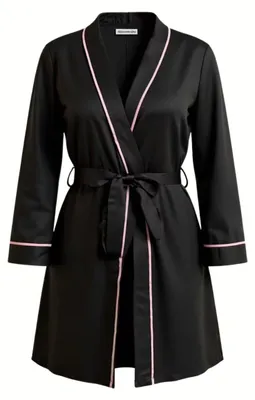 Productafbeelding van Currero Satijnen Badjas Dames Roze XL