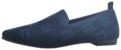 Image de La Strada : Chaussures pour femmes, chaussures basses, mocassins, couleur bleue, style décontracté