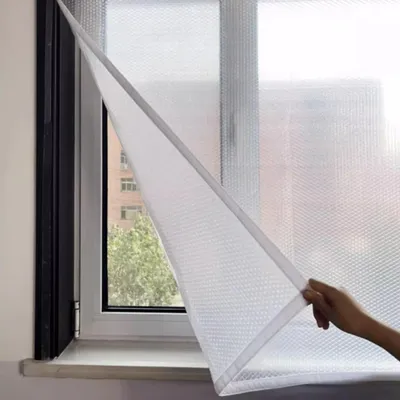 Produktbild von Thermische Folie für Fenster - Durchsichtige Fensterfolie für Kälteschutz