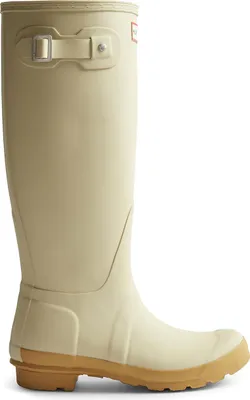 Produktbild von Hunter Women's Original Tall Wellington Boots Gravel/Biscuit Größe 38
