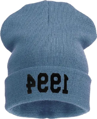 Productafbeelding van Warme Gebreide Winter Muts Uni Oversized Zwart Beanie voor Dames en Heren