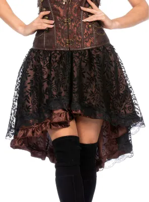 Produktbild von Steampunk High-Low-Rock braun Größe: S-M