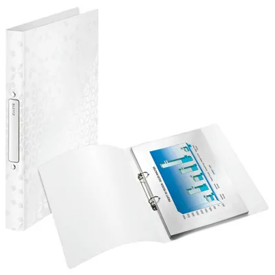 Obrázek produktu pro Leitz 42570001, A4, Kulatý kroužek, Polypropylen (PP), Bílá, 190 listy, 80 g/m²