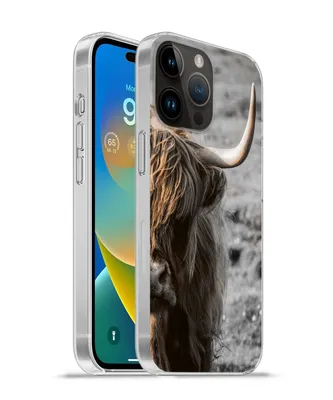 Produktbild von MuchoWow® Handyhülle Schutzhülle Hülle für Apple iPhone 14 Pro Max Schottische Highlander - Kühe - Natur Silikon Softcase Handy Hülle - Hardcover