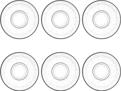 Productafbeelding van 6 stuks klassieke theekopjes van glas, Turks model, met bijpassende schoteltjes - geschikt voor thee, koffie, latte, cappuccino, espresso en andere warme dranken - bekerhouder - van LAV