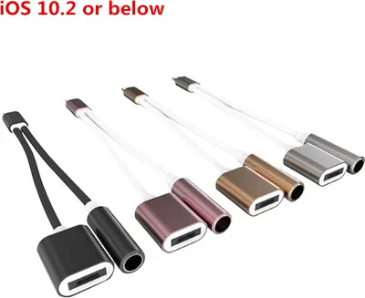 Obrázek produktu pro adaptér 2v1 z 8pólového na 3,5mm audio kabel nabíječky pro iPhone 7 stříbrný