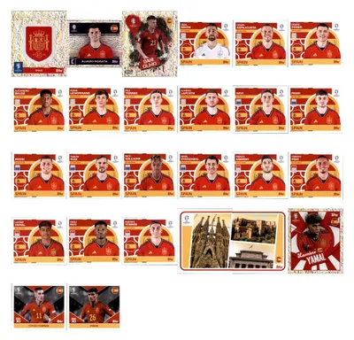 Immagine prodotto di UEFA EURO 2024 Germania - Figurine da collezione - Pacchetto nazionale - Spagna