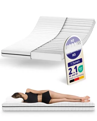 Produktbild von Kaltschaummatratze 160 x 200 cm – 15 cm Höhe – H2 & H3 – ergonomisch, atmungsaktiv & punktelastisch