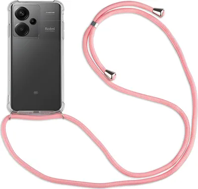 Immagine prodotto di Catena portacellulare per Xiaomi Redmi Note 13 cover con cavo custodia per cellulare con cinturino Redmi Note 13 Pro+ in rosa