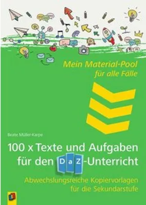 Produktbild von Mein Material-Pool für alle Fälle 100 x Texte und Aufgaben für den DaZ-Unterricht