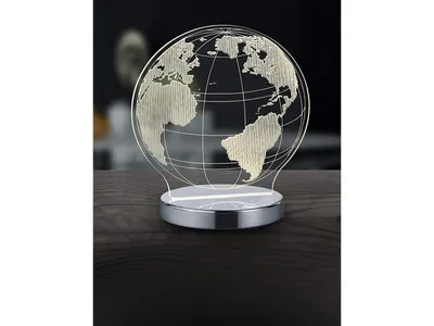 Produktbild von TRIO GLOBE, Chrom, Transparent, Kunststoff, IP20, II, SMD-LED-Modul, 1 Glühbirne(n)
