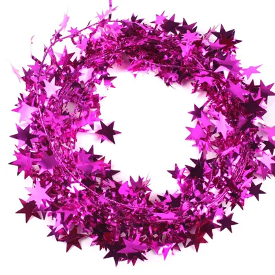 Sternschnur 7,5 m, Metalldraht, Lametta, Weihnachtsdeko, DIY