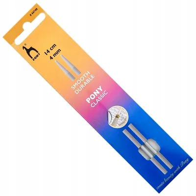 Produktbild von PONY Stricknadelspitzen 14cm 4mm Teflon Na seil