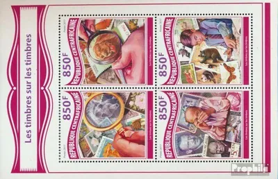 Produktbild von Briefmarken Zentralafrikanische Republik 2017 Mi 7420-7423 Kleinbogen (kompl. Ausgabe) postfrisch Briefmarken auf Briefmarken