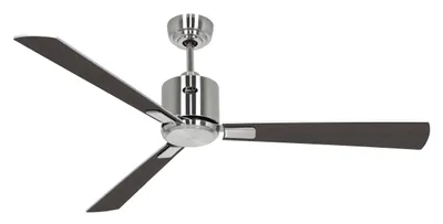 Zdjęcie produktu dla Energooszczędny wentylator sufitowy z pilotem Eco Neo III WiFi 132 cm chrom szczotkowany Wenge / srebrnoszare łopatki