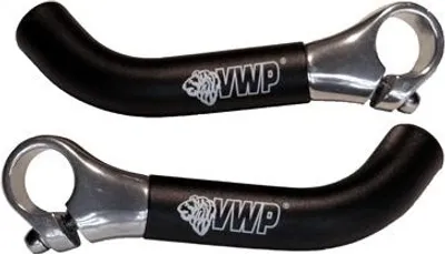 Image de VWP cornes de guidon courbées aluminium 15 cm noir