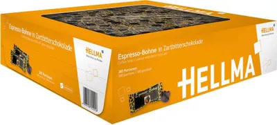 Produktbild von Hellma Espresso-Bohne in Zartbitterschokolade 380 Stk