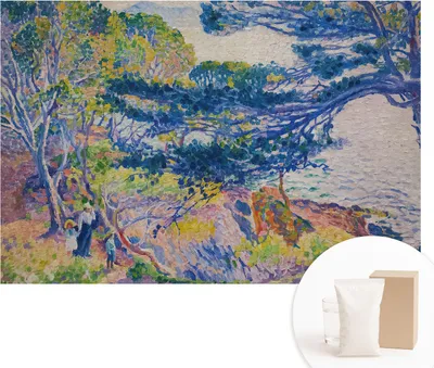 Obrázek produktu pro Samolepicí fototapeta – nástěnné malby do obývacího pokoje – 104 x 70 cm – dekorativní fólie na stěny – moderní design pro výzdobu stěn – tapety do interiérů – impresionistická krajina