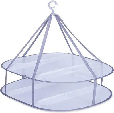 Image de Séchoir à linge compact en filet, résistant au vent, 1 à 2 niveaux, pour l'intérieur et l'extérieur
