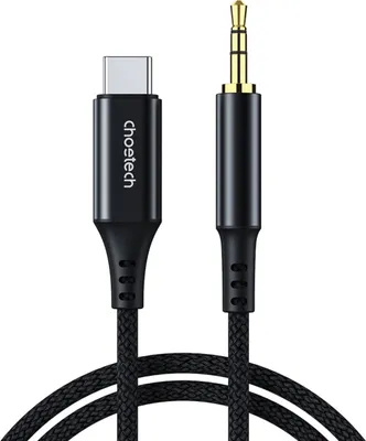 Obrázek produktu pro Kabel Choetech Aux008 Usb-C / Mini Jack 3,5Mm 2 M - Černý