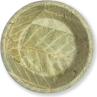 Produktbild von Tiefer Teller aus Salblättern, Durchmesser 19,5 cm, Höhe 3,25 cm, 500 ml, 20 Stück.