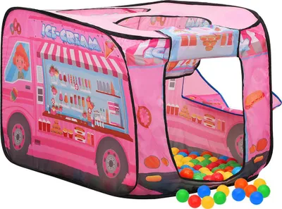 Produktbild von vidaXL Kinder-Spielzelt mit 250 Bällen Rosa 70x112x70 cm