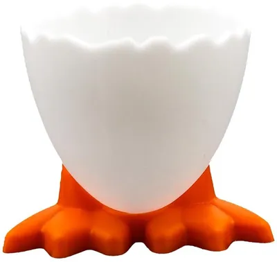Dailygoods- Eierbecher Set von 6 - Kunststoff - Spülmaschinenfest - Glatte Oberfläche - Eierhalter - Für weichgekochte Eier