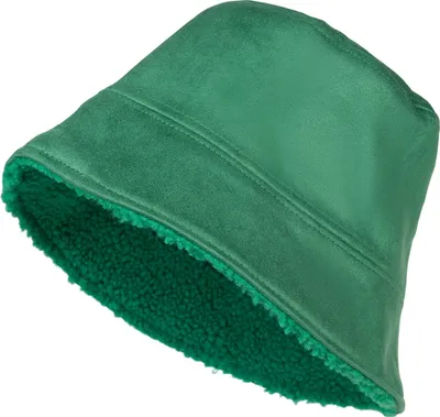 Produktbild von styleBREAKER Uni Wende Fischerhut in Veloursleder Optik / Teddyfell, warmer 2 in 1 Wendehut, Bucket Hat Herbst Winter 04025037