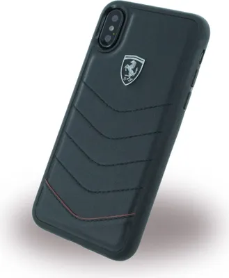 Produktbild von Ferrari Heritage echtes Leder Hardcover Hard Case Schale Hülle Apple iPhone X
