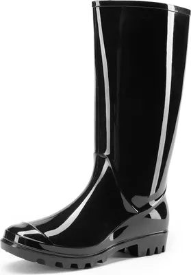 Produktbild von DREAM PAIRS Regenstiefel Damen Outdoor Halbschaft Gummistiefel Wasserdicht,Farbe:SCHWARZ,Größe:39