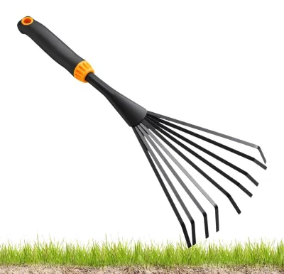 Immagine prodotto di Zappa da giardino ergonomica con 9 denti in metallo