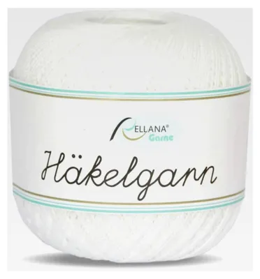 Produktbild von Rellana Filethäkelgarn, 50 g, 100 % Baumwolle, Farbe 01 weiß