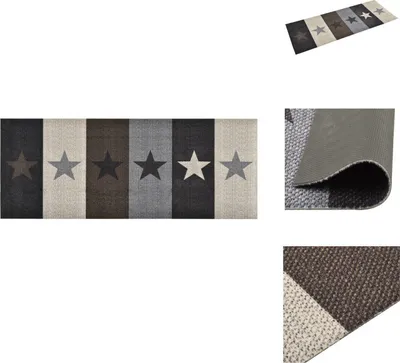 Produktbild von vidaXL Küchenbodenmatte Waschbar Stern 60x180 cm - Fußmatten
