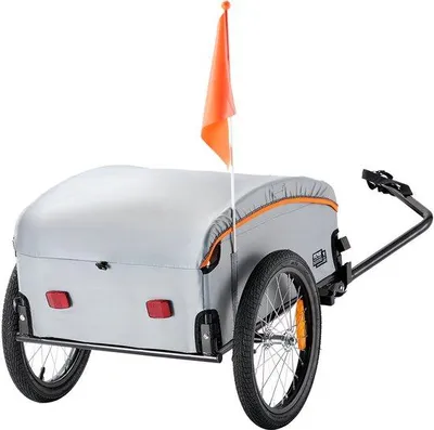 Immagine prodotto di Rimorchio per biciclette da 100 libbre, pieghevole, versatile, con funzioni di sicurezza, universale