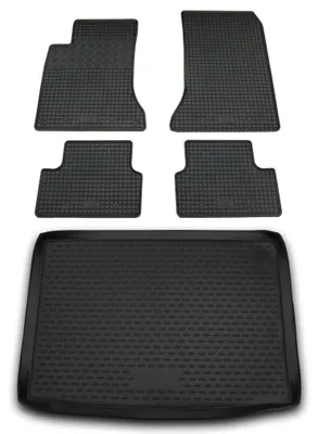 Produktbild von Gummi Kofferraumwanne + Fußmatten Set für Mercedes B-Klasse W246, Bj. 11/2011-