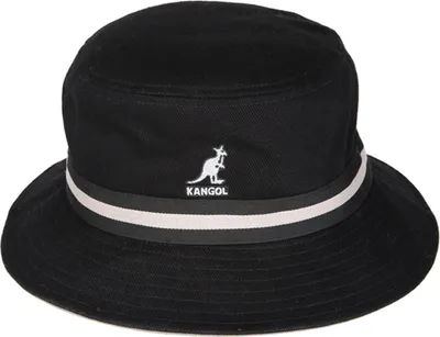 Kangol Bucket Hat Flapper Stripe Lahinch in schwarz