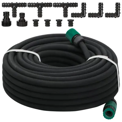 Perlschlauch 10 m, 16 mm, Tropfschlauch Set für Gartenbewässerung
