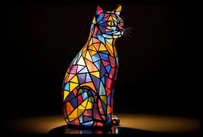 Produktbild von Plakat 60x40cm Katzenfensterbild