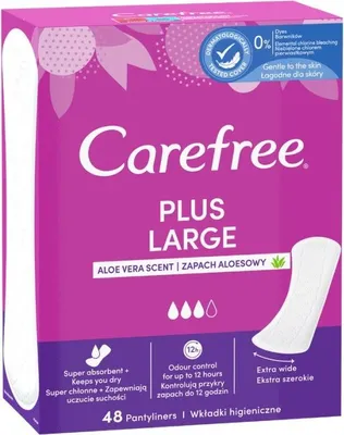Produktbild von JOHNSON CAREFREE Große Slipeinlagen mit Aloe-Vera-Duft, 48 Stück.