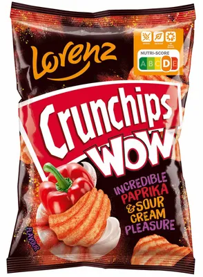 Produktbild von Crunchips WOW Incredible Paprika & Sour Cream Pleasure 110g