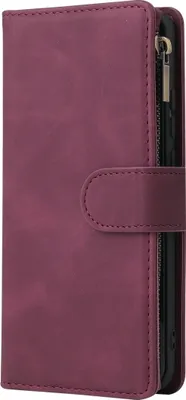 Produktbild von Mobigear Zipper  Huawei P40 Pro Hülle Klapphülle Geldbörse - Rot