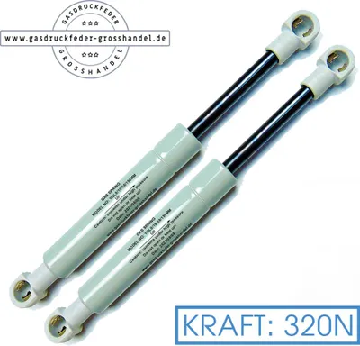 Produktbild von Gasdruckfeder Ersatz Liftomat 50N-450N 198mm Gasdruckdämpfer