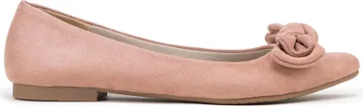 Produktbild von Wittchen Damen-Ballerinas aus Öko-Wildleder mit Schleife, Altrosa, Altrosa,