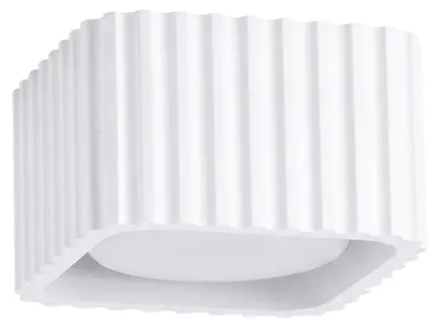 Immagine prodotto di Plafoniera RIFF 1 bianca Gx53 1xGx53 10W alluminio 6x10x10cm Sollux Lighting