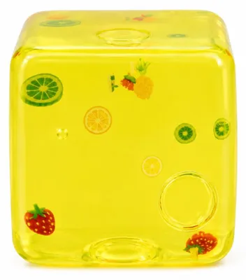 Produktbild von Hochwertiger quadratischer Anti-Stress-Würfel (Slow-Rising), virales TikTok-Fidget-Toy - Gelb